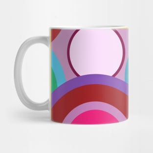 bright and colored circles and rings Mug